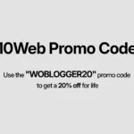 10Web promo code 2025 offering 20% lifetime discount on AI WordPress hosting plans